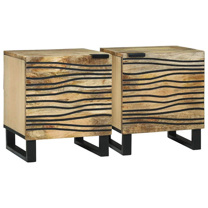 Armadio da Notte 2 pcs Marrone 40 x 33 x 46 cm