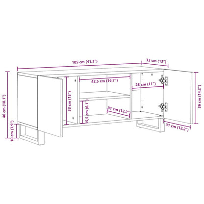 Unità TV Marrone 105 x 33 x 46 cm Legno multistrato