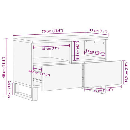Unità TV con cassetto Marrone 70 x 33 x 46 cm Legno multistrato