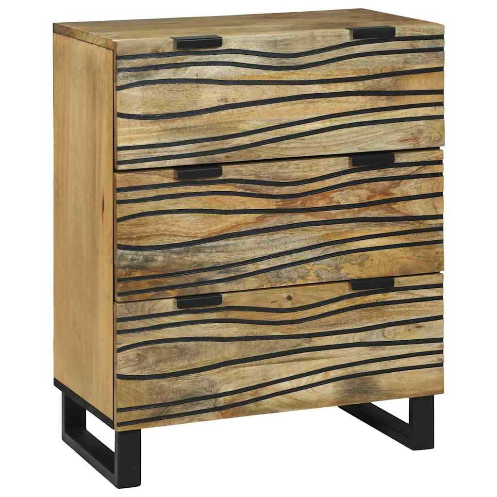 Credenza Marrone 60 x 33.5 x 75 cm Legno massello di mango - homemem39
