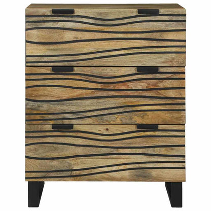 Credenza Marrone 60 x 33.5 x 75 cm Legno massello di mango - homemem39