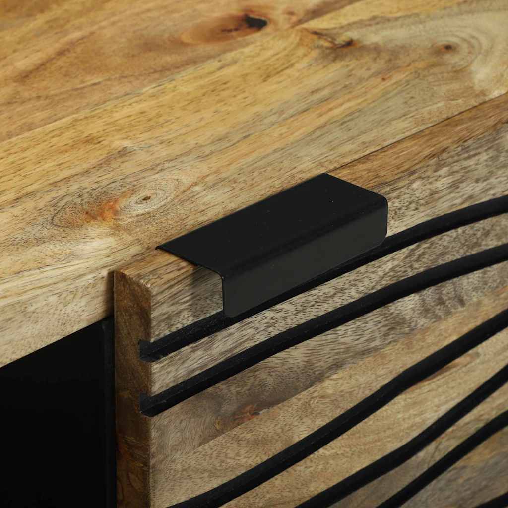 Tavolino da salotto Marrone e Nero 80 x 50 x 40 cm | homemem39
