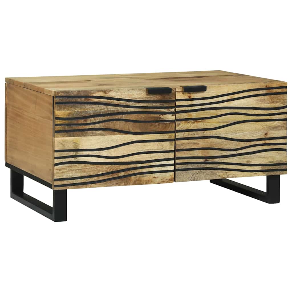 Tavolino da salotto Marrone e Nero 80 x 50 x 40 cm | homemem39