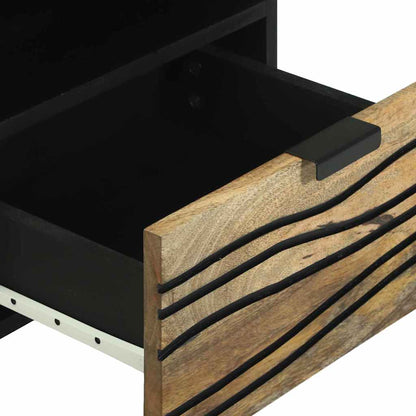 Armadio da Notte con cassetto 2 pcs Marrone 40 x 33 x 46 cm