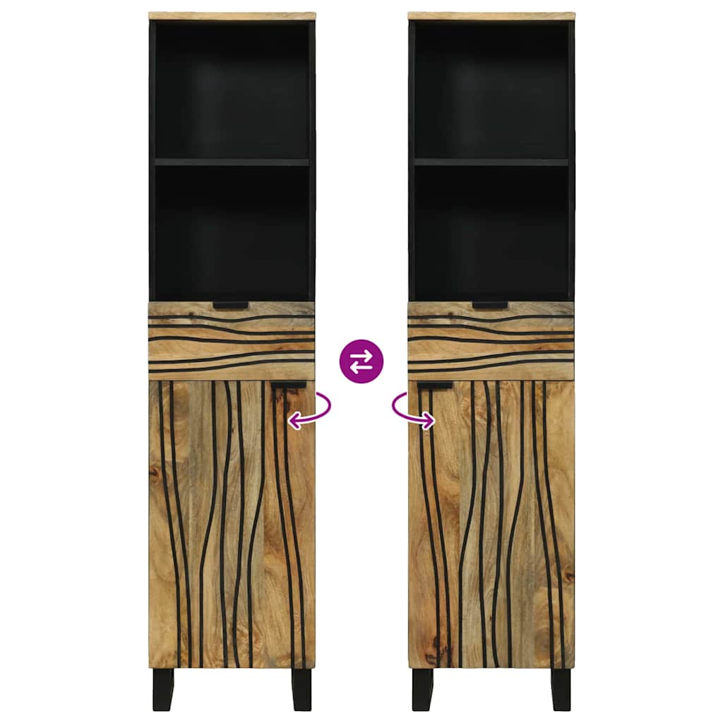 Mobile da Bagno Naturale 38 x 33 x 160 cm Legno ingegnerizzato