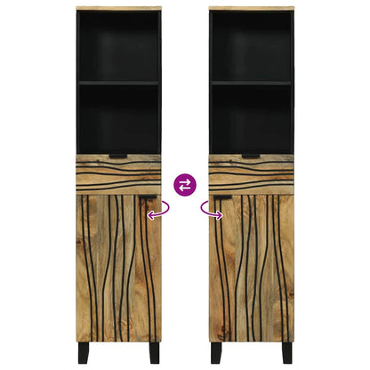 Mobile da Bagno Naturale 38 x 33 x 160 cm Legno ingegnerizzato