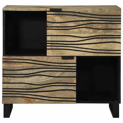 Credenza Marrone 80 x 33 x 75 cm legno massello di mango - homemem39