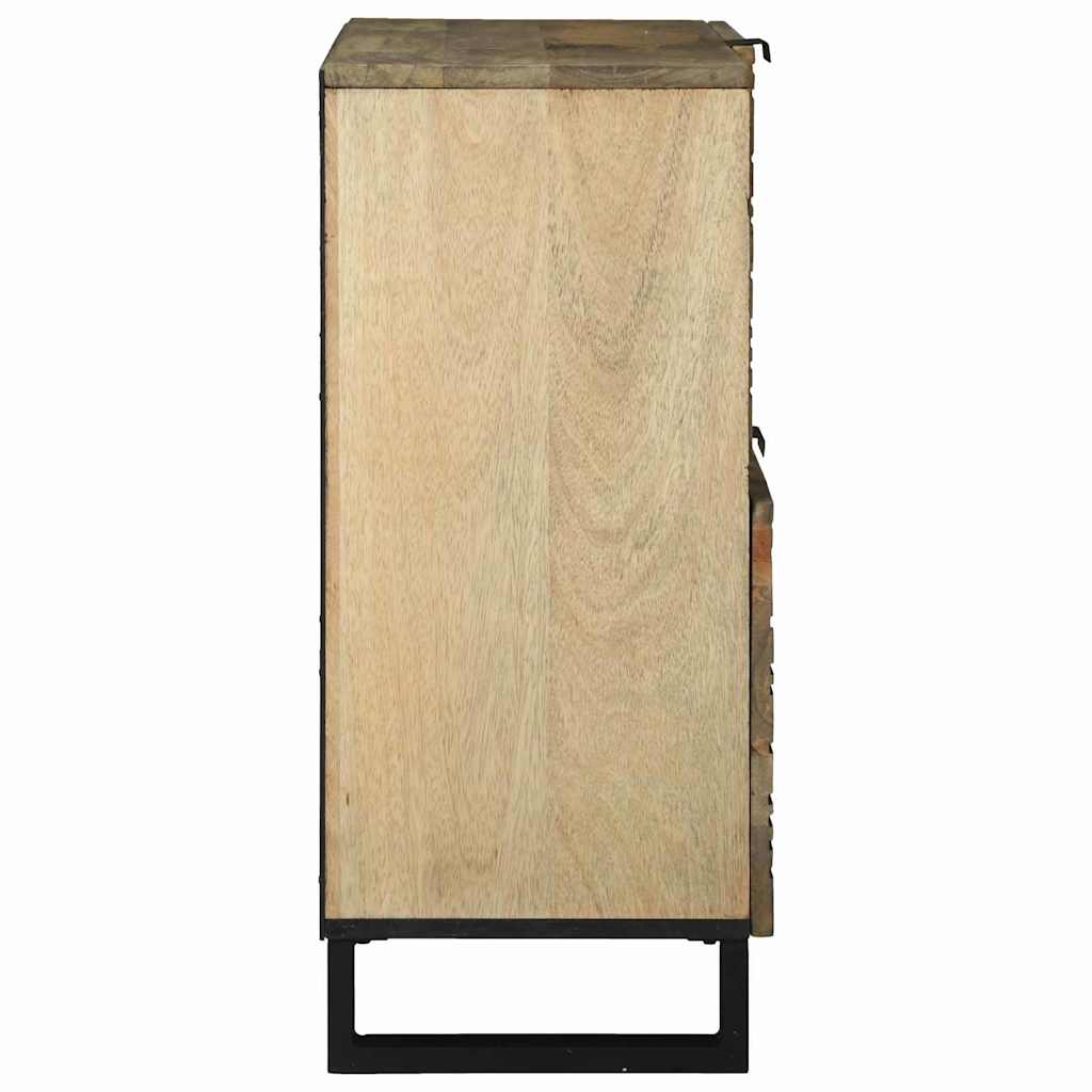 Credenza Marrone 80 x 33 x 75 cm legno massello di mango - homemem39