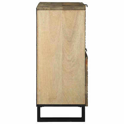 Credenza Marrone 80 x 33 x 75 cm legno massello di mango - homemem39