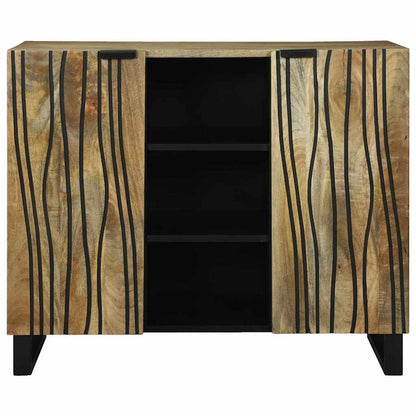 Sideboard Marrone 90 x 33 x 75 cm legno massello di mango