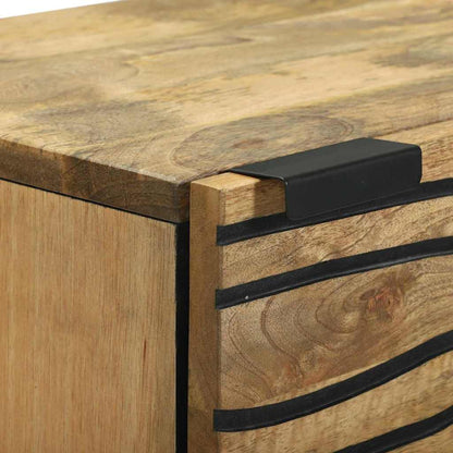Credenza Marrone 40 x 33 x 110 cm legno massello di mango - homemem39