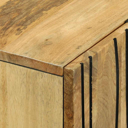 Highboard Marrone 60 x 33 x 100 cm legno massello di mango - homemem39