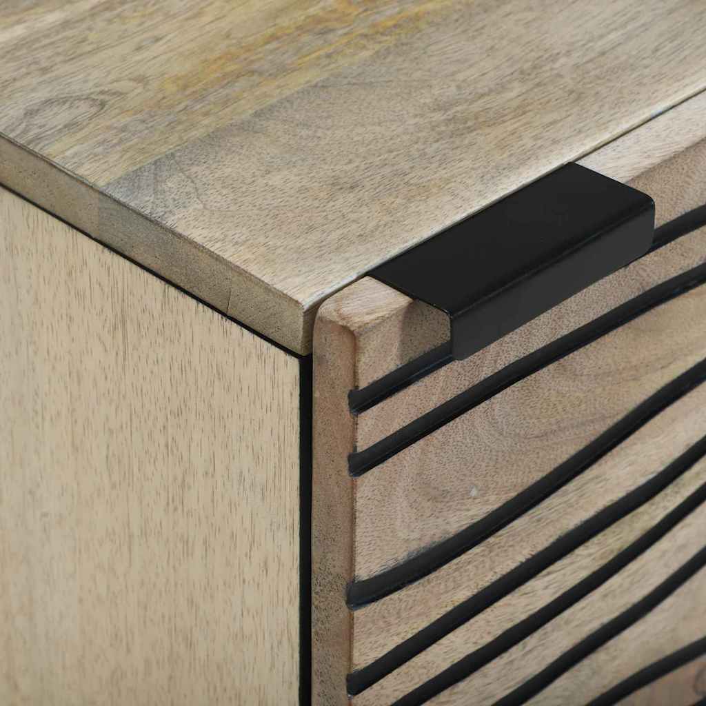 Armadio da Notte 2 pcs Bianco e Nero 40 x 33 x 46 cm