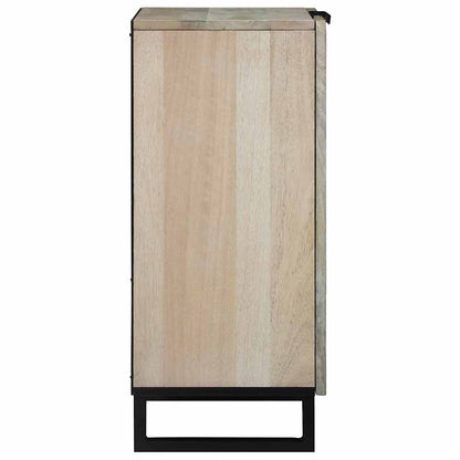 Credenza Bianco 60 x 33.5 x 75 cm Legno massello di mango - homemem39