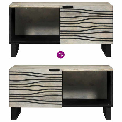 Tavolino da salotto Beige e Nero 80 x 50 x 40 cm