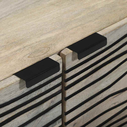 Tavolino da salotto Beige e Nero 80 x 50 x 40 cm | homemem39