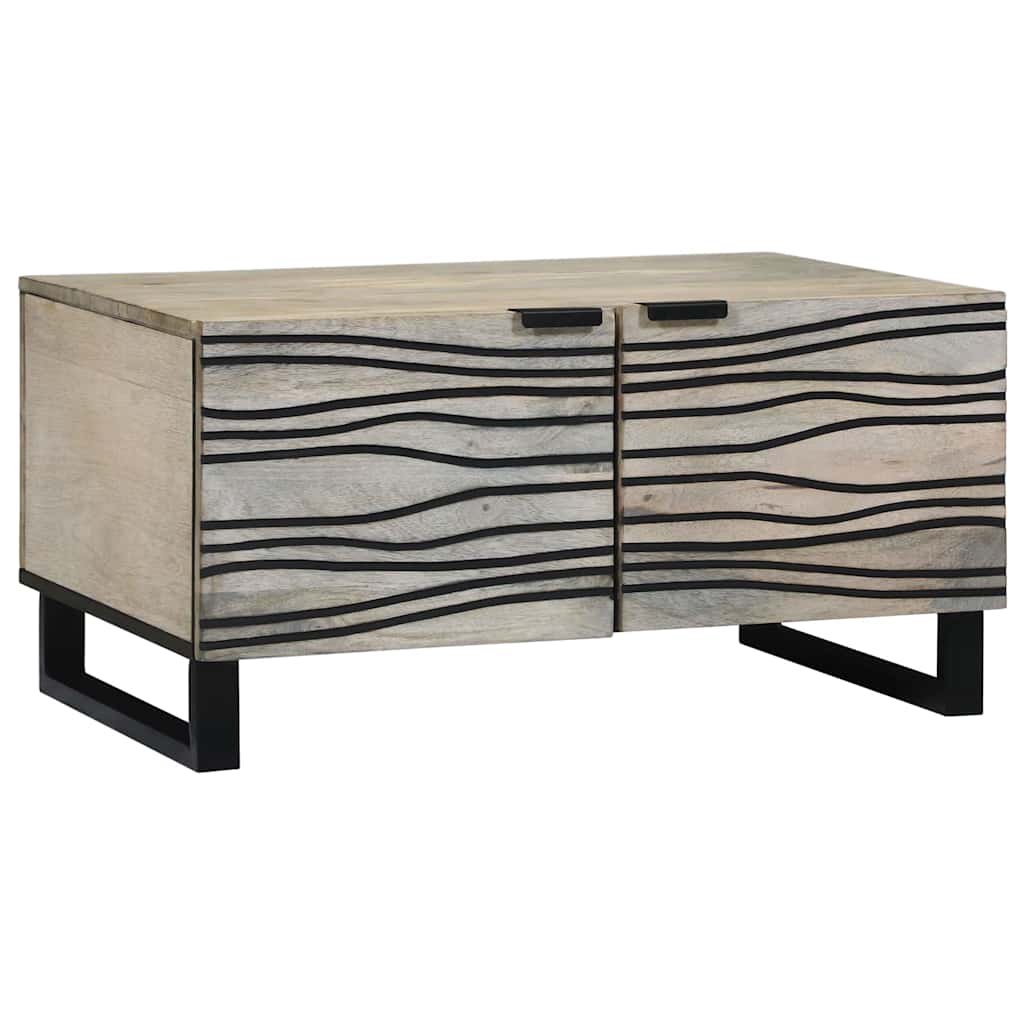 Tavolino da salotto Beige e Nero 80 x 50 x 40 cm | homemem39