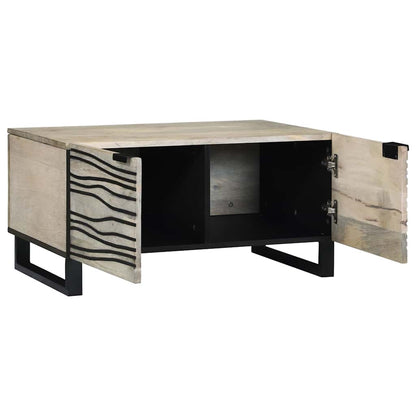 Tavolino da salotto Beige e Nero 80 x 50 x 40 cm | homemem39