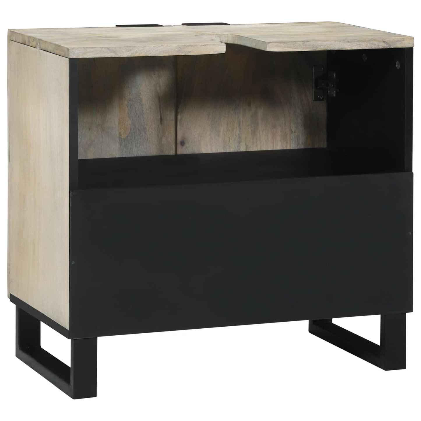 Armadio per Lavabo da Bagno con porta Bianco 62 x 33 x 58 cm