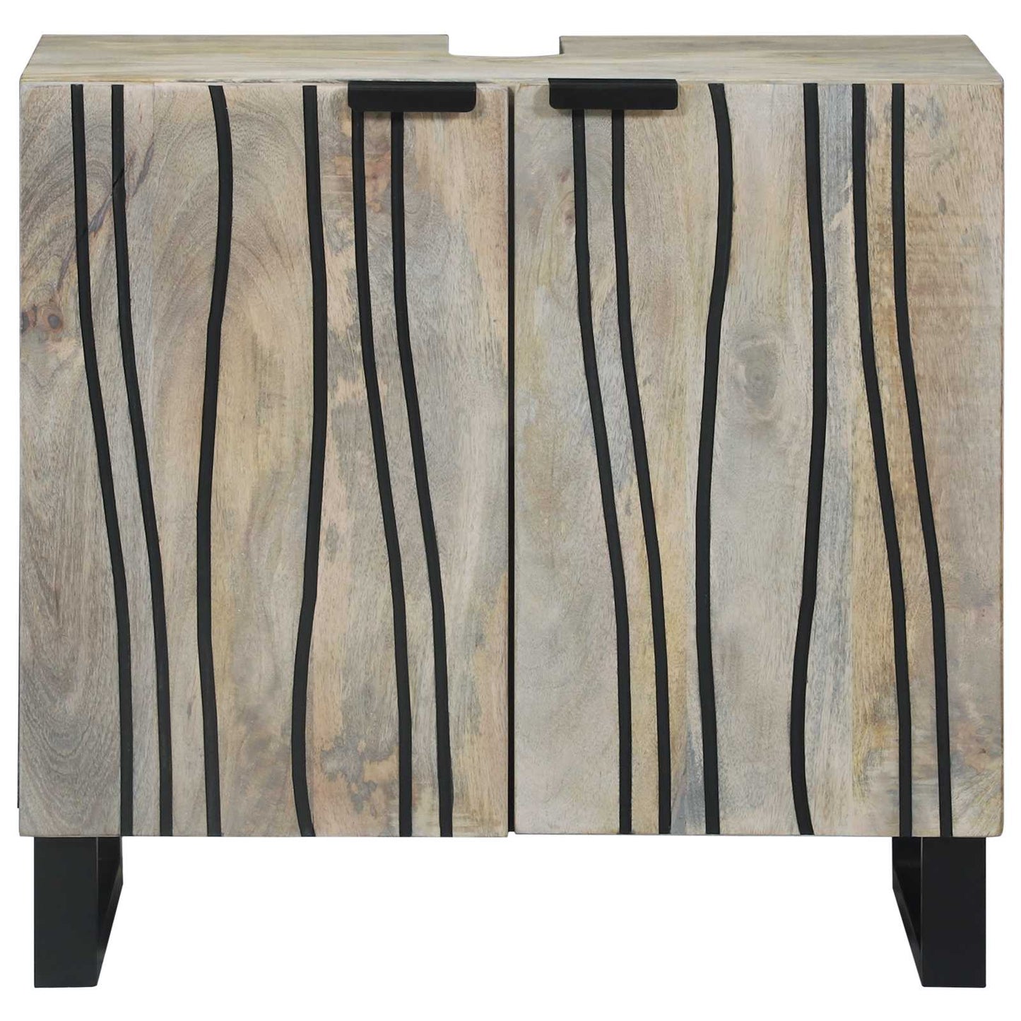 Armadio per Lavabo da Bagno con porta Bianco 62 x 33 x 58 cm | homemem39