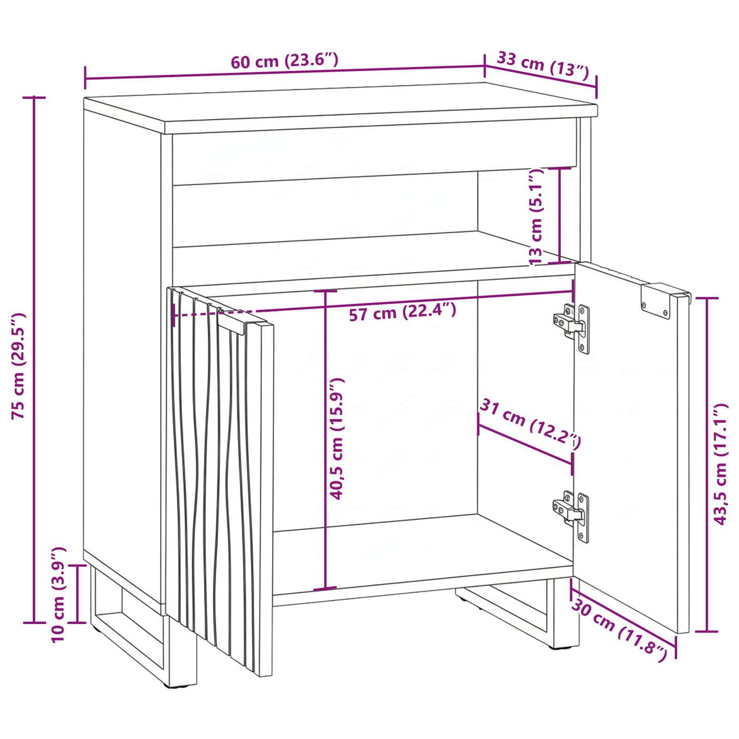 Armadi e Supporti per Storage di Media Bianco e Nero | homemem39