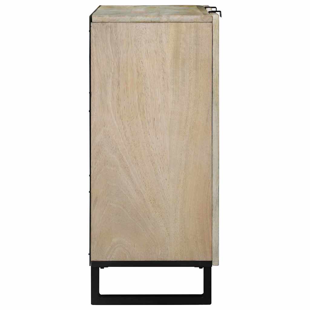 Sideboard Bianco 90 x 33 x 75 cm legno massello di mango - homemem39