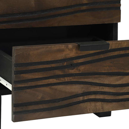 Armadio da Notte con cassetto 2 pcs Noce 40 x 33 x 46 cm