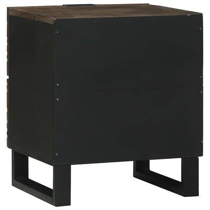 Armadio da Notte con cassetto 2 pcs Noce 40 x 33 x 46 cm