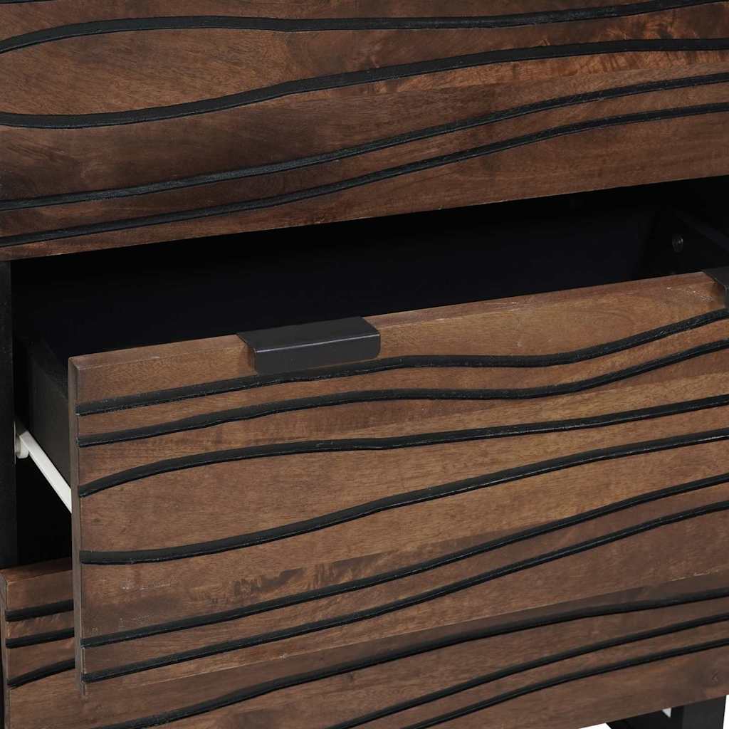 Credenza Marrone 60 x 33.5 x 75 cm Legno massello di mango - homemem39