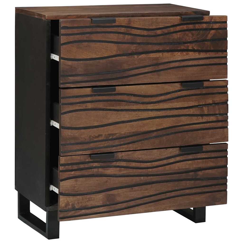 Credenza Marrone 60 x 33.5 x 75 cm Legno massello di mango - homemem39