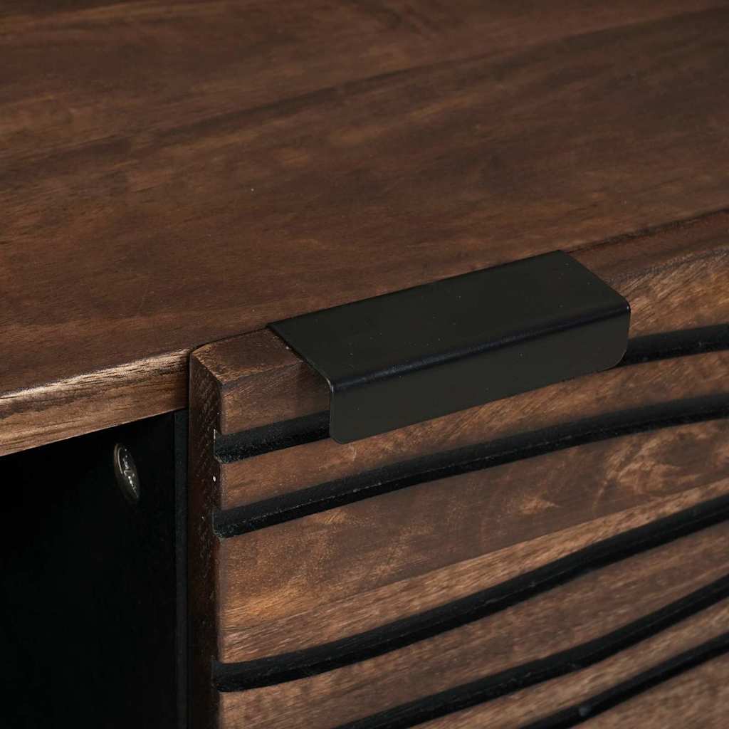 Tavolino da salotto Marrone e Nero 80 x 50 x 40 cm