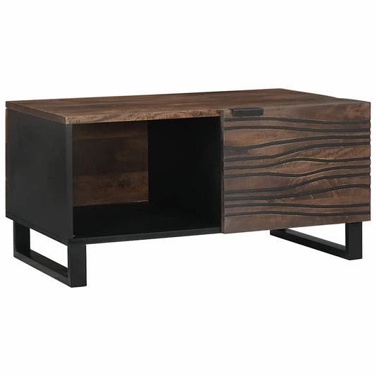 Tavolino da salotto Marrone e Nero 80 x 50 x 40 cm | homemem39