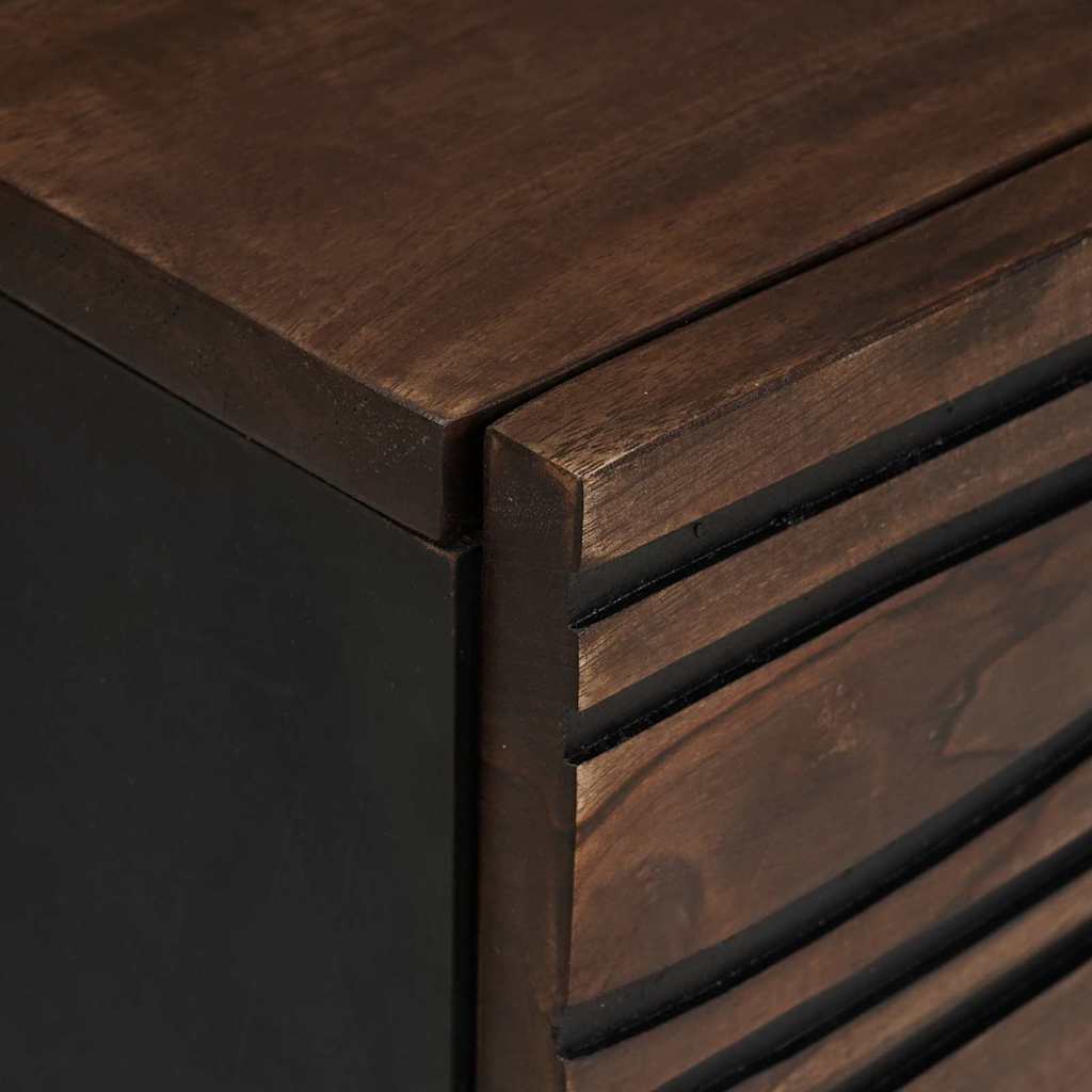Tavolino da salotto Marrone e Nero 80 x 50 x 40 cm | homemem39