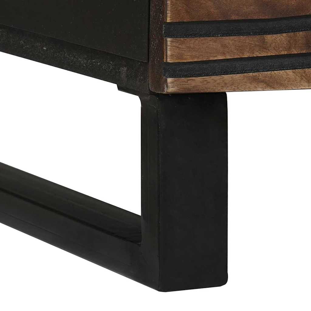 Tavolino da salotto Marrone e Nero 80 x 50 x 40 cm | homemem39