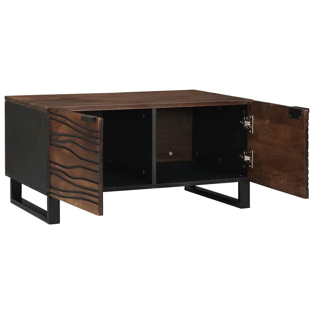 Tavolino da salotto Marrone e Nero 80 x 50 x 40 cm | homemem39