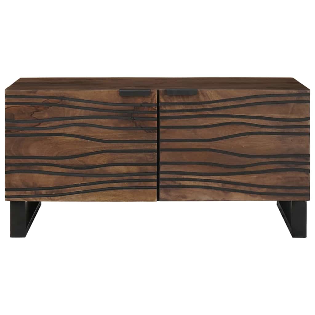Tavolino da salotto Marrone e Nero 80 x 50 x 40 cm | homemem39