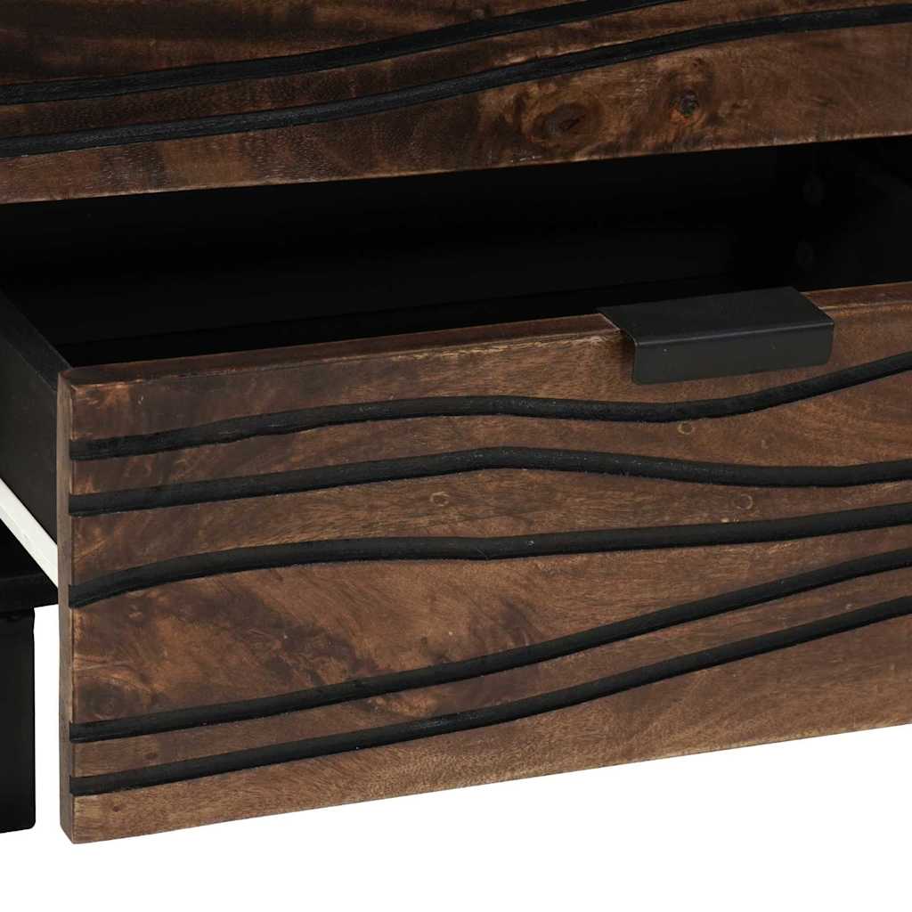 Armadio da Notte Noce 50 x 33 x 62 cm Legno massello di acacia