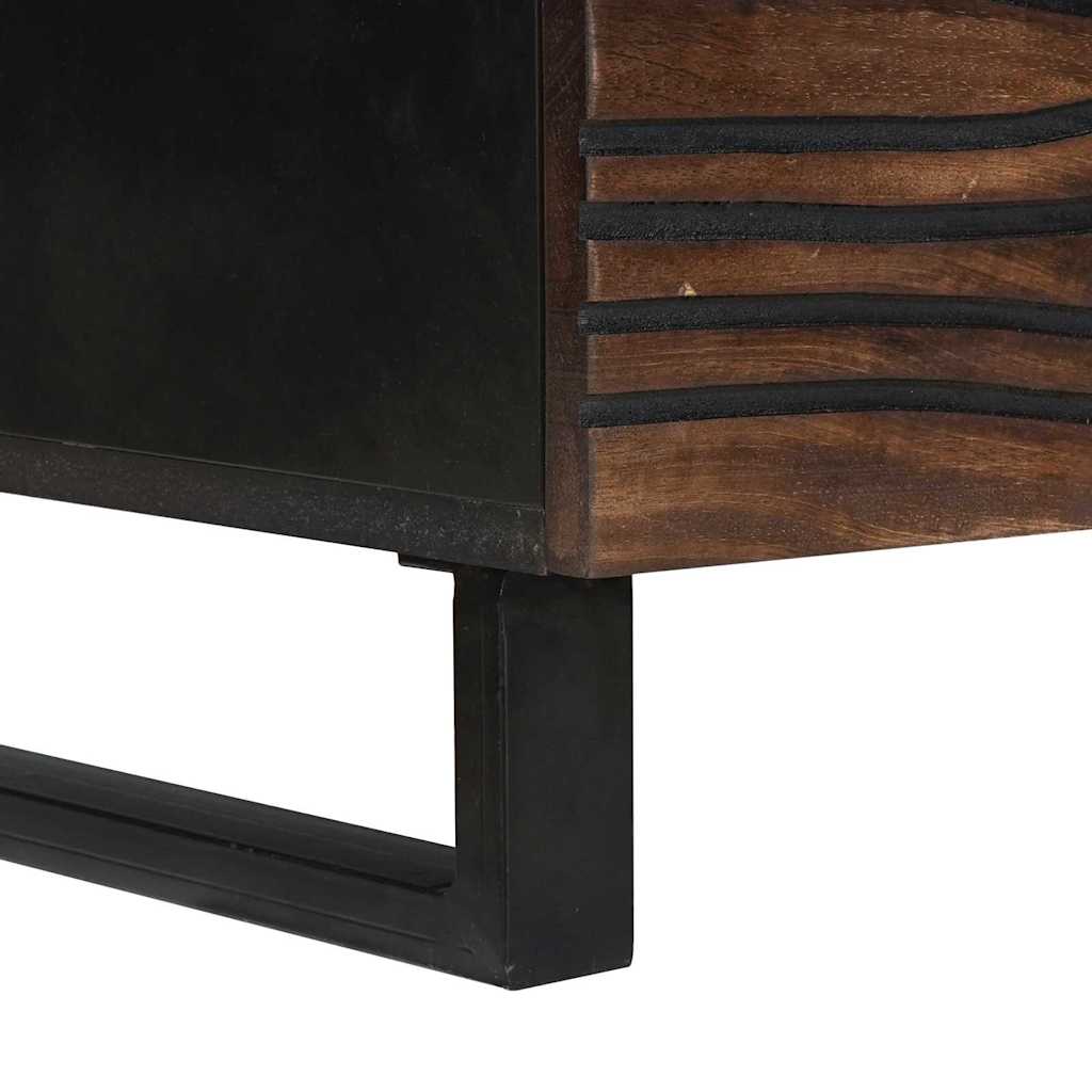 Tavolino da salotto Marrone e Nero 100 x 54 x 40 cm | homemem39