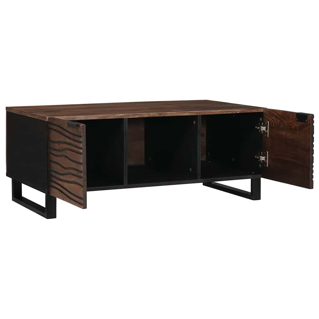 Tavolino da salotto Marrone e Nero 100 x 54 x 40 cm | homemem39