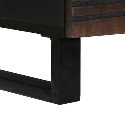 Tavolino da salotto con cassetto Marrone e Nero 80 x 54 x 40 cm | homemem39