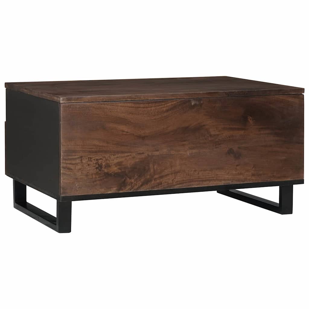 Tavolino da salotto con cassetto Marrone e Nero 80 x 54 x 40 cm | homemem39
