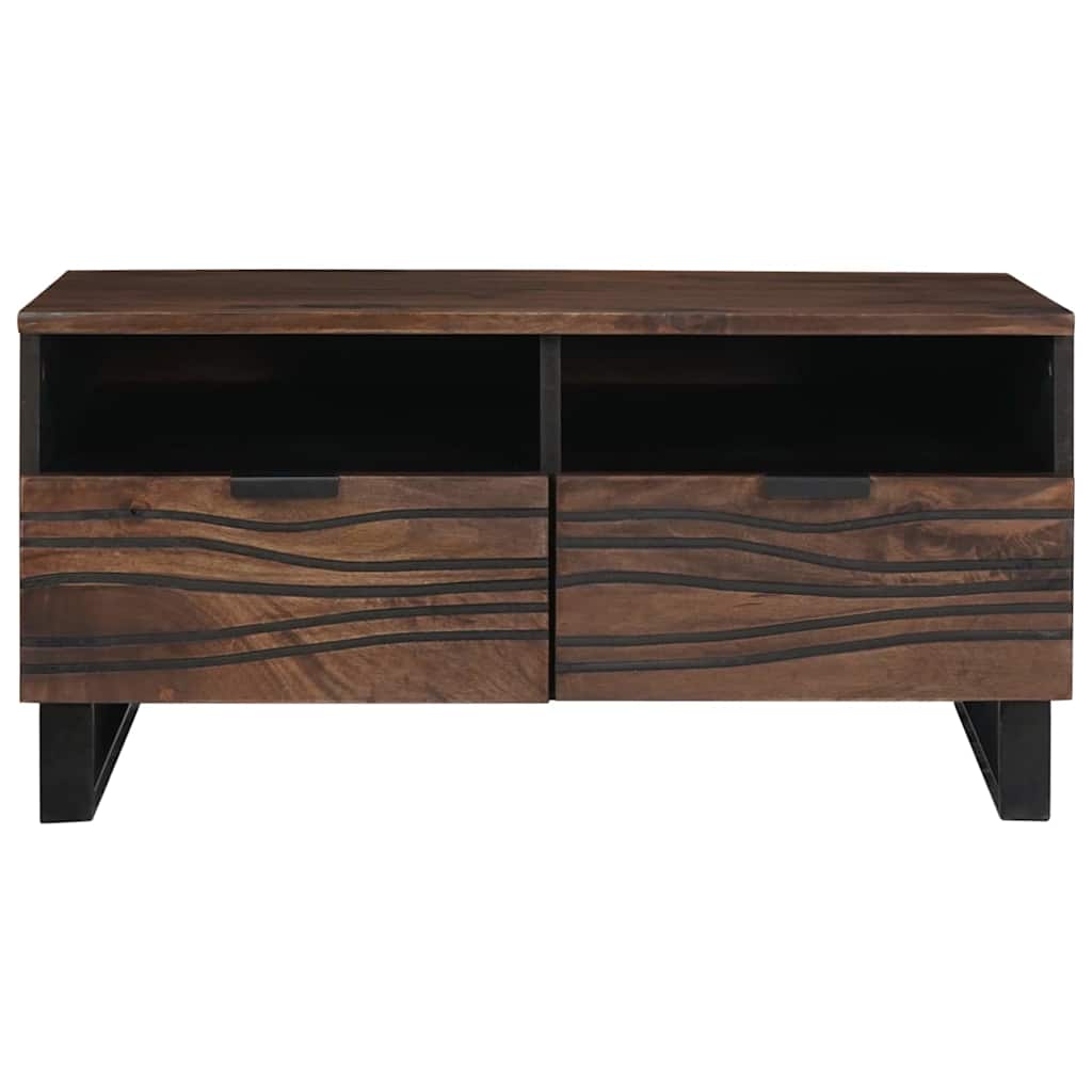 Tavolino da salotto con cassetto Marrone e Nero 80 x 54 x 40 cm | homemem39