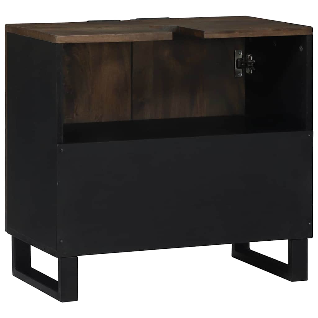 Armadio per Lavabo da Bagno con porta Noce 62 x 33 x 58 cm | homemem39