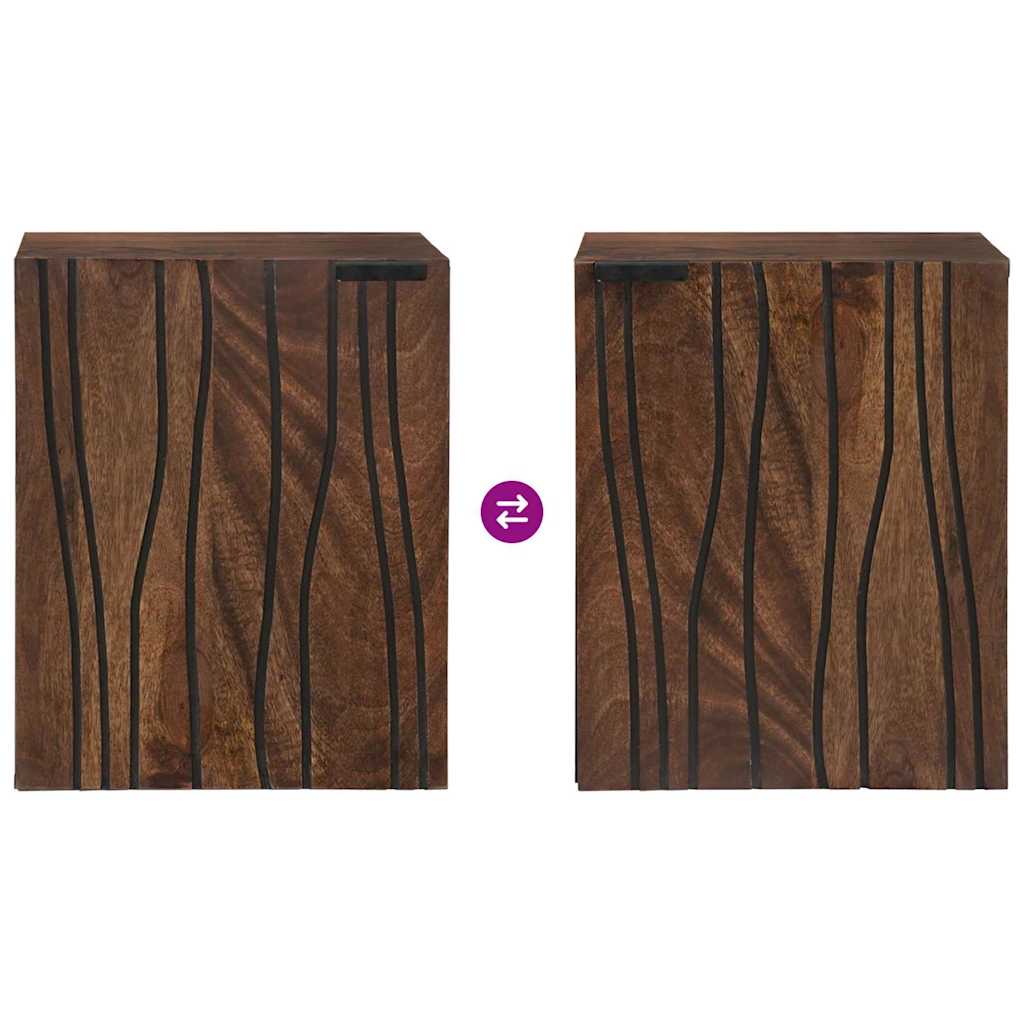 Armadio per Lavabo da Bagno con porta Noce 38 x 33,5 x 48 cm