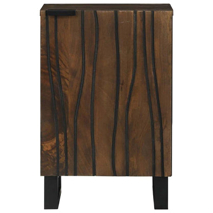 Armadio per Lavabo da Bagno con porta Noce 38 x 33,5 x 58 cm | homemem39