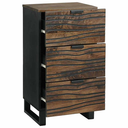 Credenza Marrone 40 x 33 x 75 cm legno massello di mango