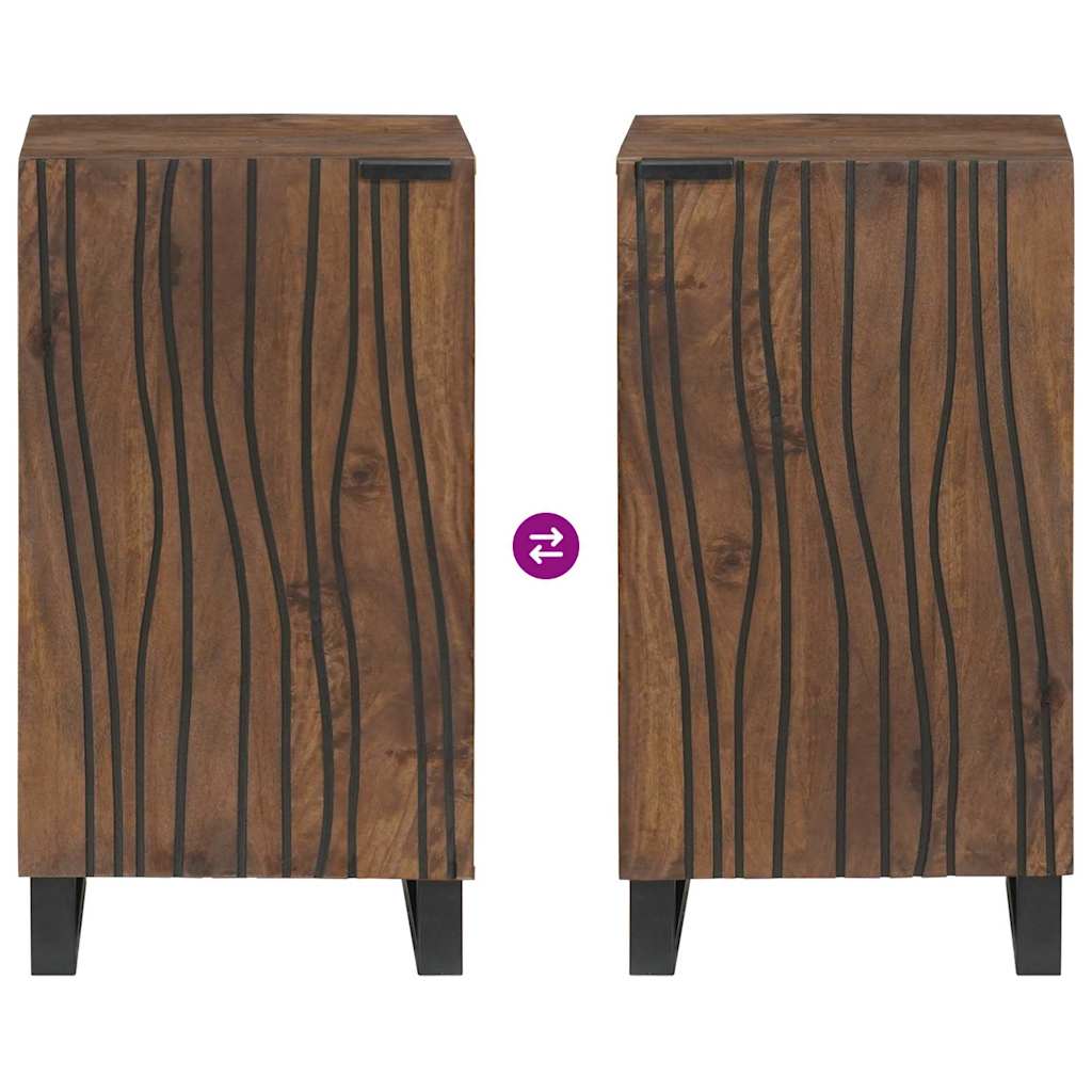 Sideboard Marrone 40 x 33 x 75 cm legno massello di mango