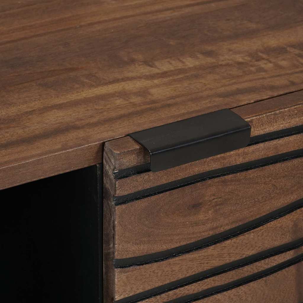 Credenza Marrone 80 x 33 x 75 cm legno massello di mango - homemem39