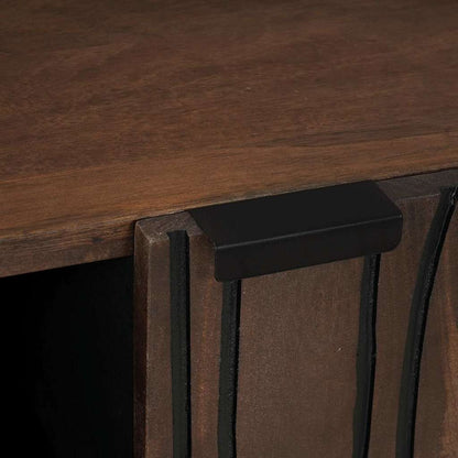 Sideboard Marrone 90 x 33 x 75 cm legno massello di mango - homemem39