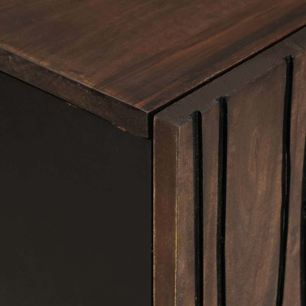 Sideboard Marrone 90 x 33 x 75 cm legno massello di mango - homemem39